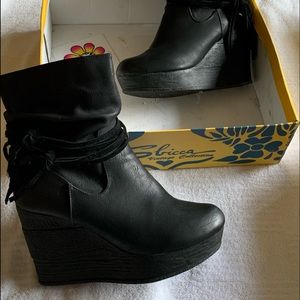 Sbicca wedge booties